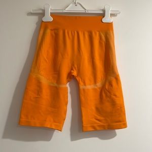 Orange bike active shorts